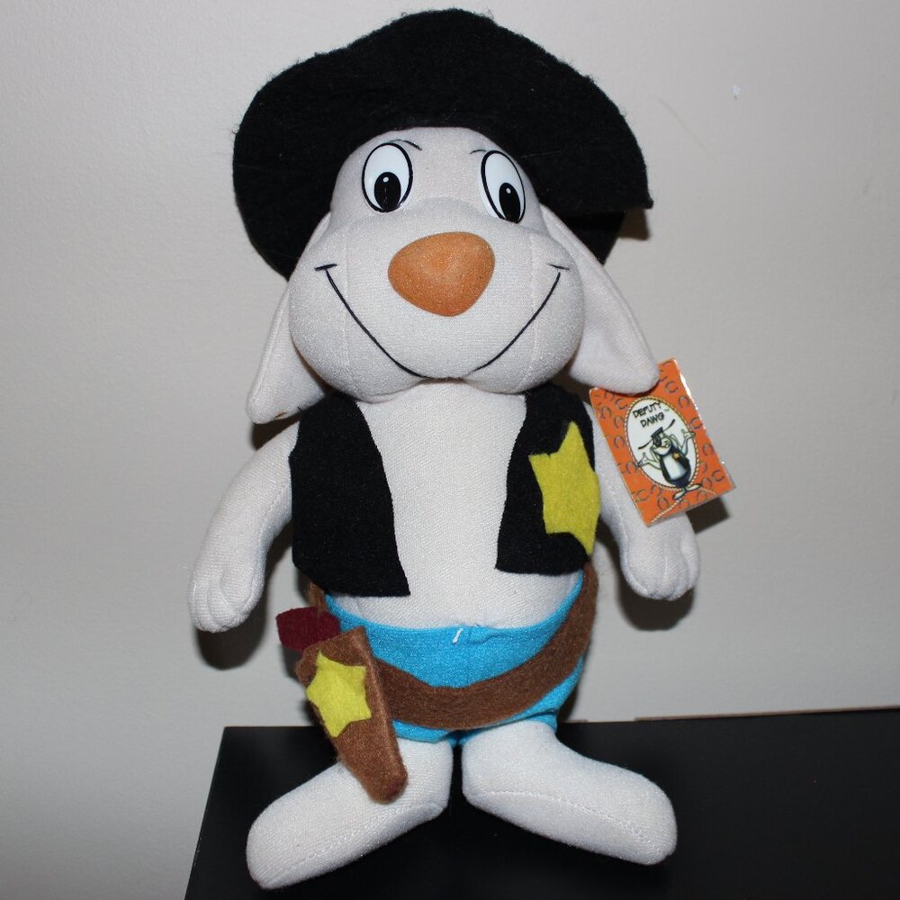 3/$88❤️vintage 1997 DEPUTY DAWG 12" plush toy doll Viacom Terrytoons A&A Plush